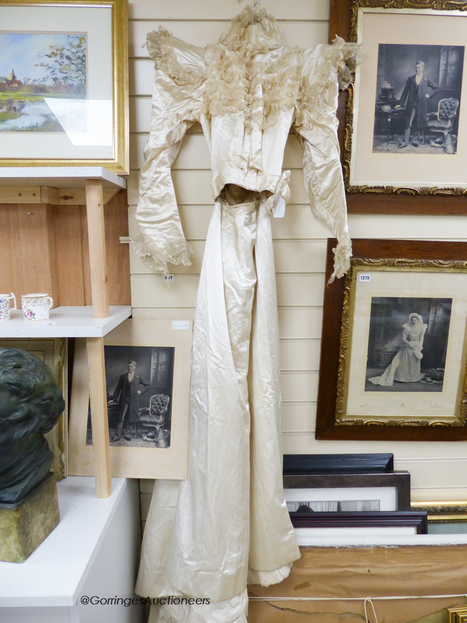 MacCowan's wedding dress with photographs